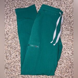 Figs women’s Yola skinny scrub pants XXS Hunter green